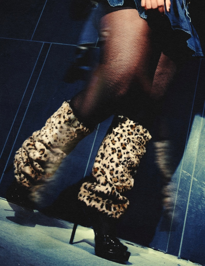 ROCKSTAR cheetah leg warmers ⭐️