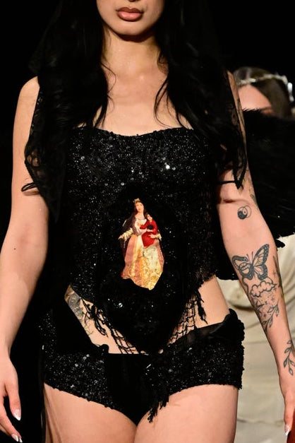 ANTICHRIST black micro shorts